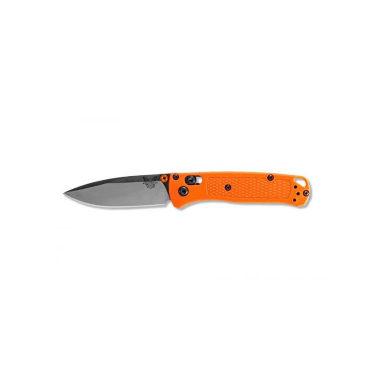 Benchmade Mini Bugout Non-Serrated Drop Point - Axis Lock/Thumb Stud - Image 2
